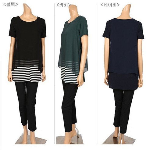 노브패리스 빅사이즈 댄스스포츠티복 S426라인쉬폰반팔 라틴 55에서100사이즈 모던 웰빙 사교 롱 여름 사계절 뱃살 군살커버 라운드 큰옷 댄스복, 네이비, L(55~66)