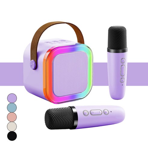 흥겨움을 담은 손안의 노래방, LED 무선 블루투스 마이크 스피커 세트 후기 츄파춥스노래방