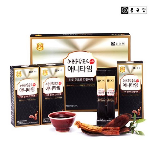 종근당 종근당 녹용홍삼 골드 애니타임 1세트, 300ml, 1개