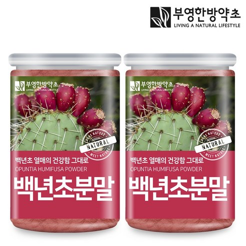 부영한방약초 백년초 가루 250g 제주산 분말, 250g, 2개 - 건강 분말 | 쿠팡