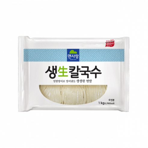 면사랑 생칼국수(6인분)1kg, 1kg, 7개
