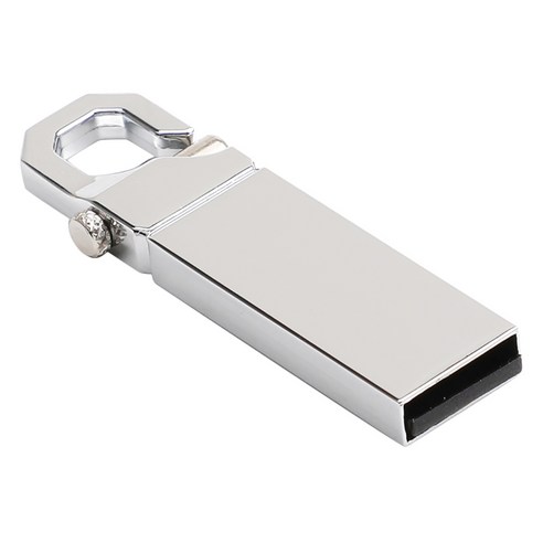 Monland USB 플래시 드라이브 64GB 2.0 미니 휴대용 고속 금속 방수 펜 대용량 PC 노트북 U 디스크, 은, 은