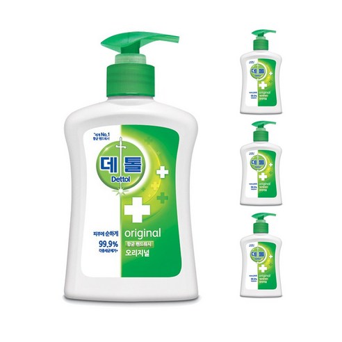 데톨 핸드워시 오리지널 본품 250ml, 4개