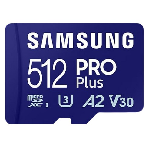 삼성전자 프로 플러스 마이크로 SD 메모리 카드, 512GB, 1개
