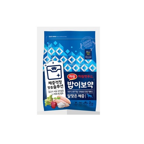 하림펫푸드 전연령 밥이보약 알맞은 체중 강아지사료, 닭, 3.4kg, 1개
