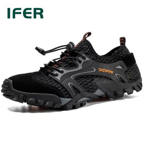 IFER 남성 등산화 아웃도어 트레킹화 스니커즈 고무창 미끄럼 방지 내마모 사이즈 245-290mm
