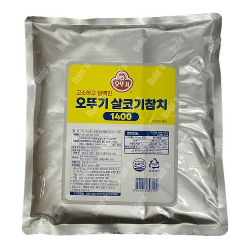 데일즈기획 오뚜기 살코기 참치 (파우치), 1.4kg, 1개