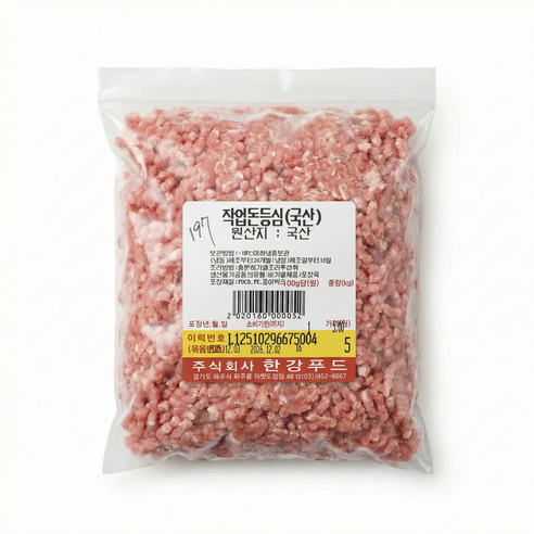 (미트밥상) 국내산 돈등심 다짐육 1KG 돼지고기 민찌 공장직영 당일배송, 1개, 2.5kg