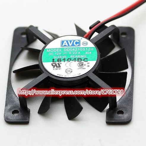 신제품 오리지널 4.5cm south 브리지 팬 DD04210S12H 12V 0.22A 2 선 ~, 한개옵션0