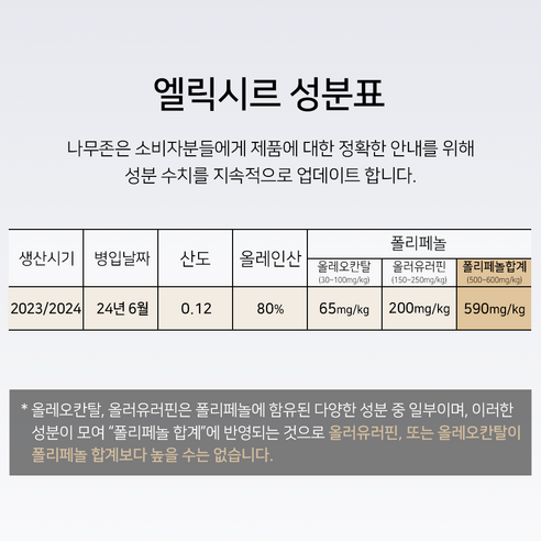 미식가를 위한 고품질 엑스트라버진 올리브 오일