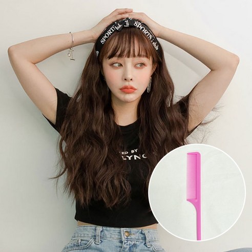 가발매니아 블랑 66cm 더 썸 위그 통가발 (하이소프트사)+가발망1개+꼬리빗 1개, 초코브라운