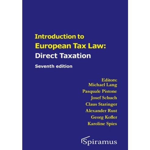 (영문도서) Introduction to European Tax Law on Direct Taxation Paperback, Spiramus Press, English, 9781913507459