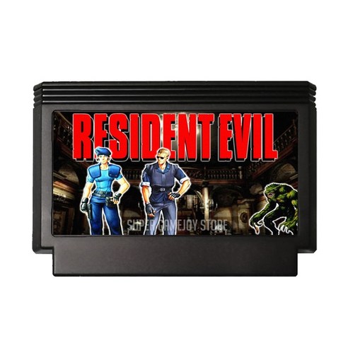 gpdwin4  8bitdo 얼티메이트 BIO-HAZARD 영어 게임 카트리지 FC 콘솔용 8 비트 비디오 60 핀, [01] Black RESIDENT EVIL