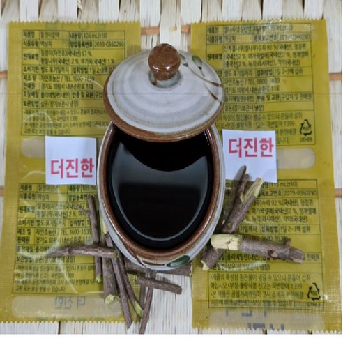 더진한 벌나무진액 (60팩=60p) 벌나무즙 자연산 벌나무가지국내산) 황칠나무품은 즙 마가목품은액즙, 60개, 105ml