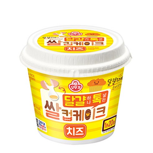 오뚜기 달걀하나톡넣는 쌀컵케이크 치즈, 60g, 18개