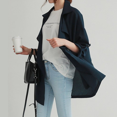여름철을 시원하게 지내는 비결, 카라넥 오버핏 여름 자켓