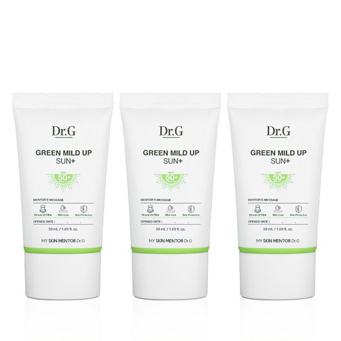 닥터지 그린 마일드 업 선 플러스 SPF50+ PA++++, 50ml, 3개