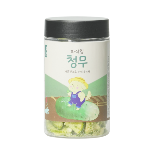 댕댕이연구소 강아지 디디랩 파삭칩 저온건조 과일 채소 간식, 1개, 50g, 청무