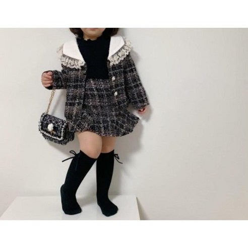 사랑스러운 우리 아이를 위한 콩지키즈 봉봉리본니삭스 블랙!