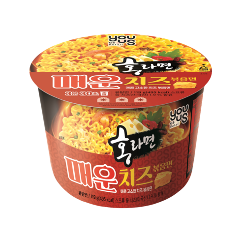 무배 홍라면 매운 치즈 볶음면 112g (한 박스 )