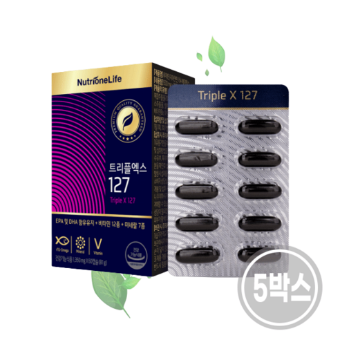 뉴트리원 트리플엑스127 1350mg x 60캡슐 x 4박스 4개월분, 60정, 4개