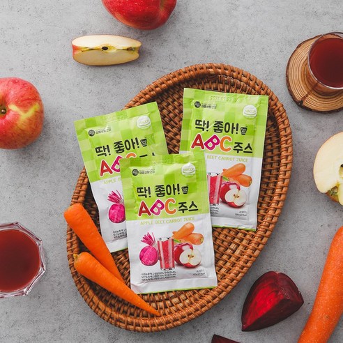 천연과 건강의 조화: 미쁨생활건강 딱좋아 ABC 주스