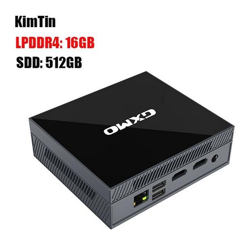 미니PC KimTin – 인텔 셀러론 N5105 미니 게이밍 컴퓨터, 16GB RAM/512GB SSD, 윈도우즈 11 프리로드, 02 EU회사 제조 
데스크탑