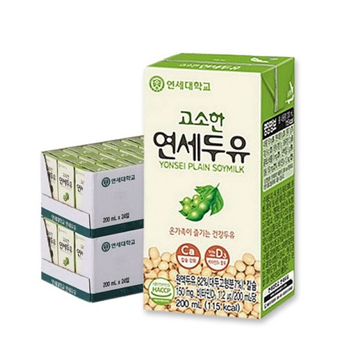 연세두유 고소한 연세두유 당뇨에좋은 건강두유 200mlx48팩, 200ml, 48개