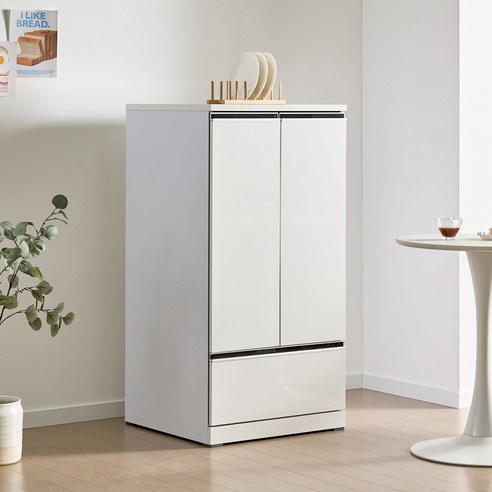 주방의 품격을 높이는 마법, 엘사 1200 광파오븐 다용도 수납장