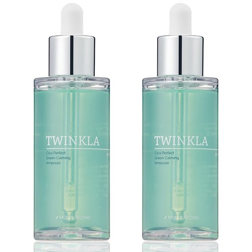 [1+1] 트윙클라 시카 퍼펙트 그린 카밍 고보습 앰플 50ml+50ml, 2개, 50ml