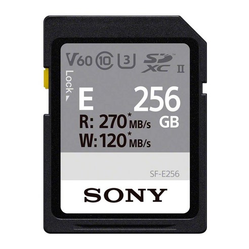 소니 SONY SDXC 메모리 카드 256GB SF-E256 Class10 UHS-II 대응, 상세페이지 참조, 상세페이지 참조