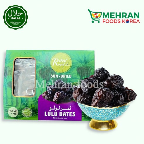 ROYAL Sun Dried Lulu Dates (UAE) 1kg 루루 대추야자, 1개
