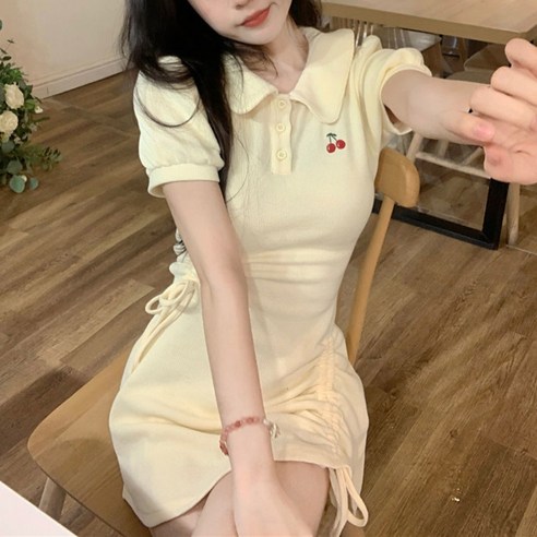 여름을 더 시원하게! 라인엘 여성 반팔 원피스