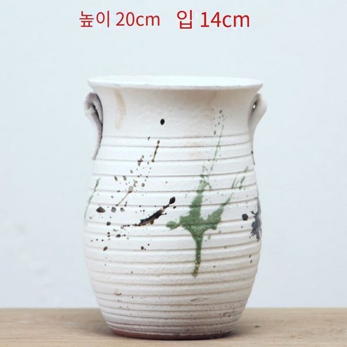 다육 화분 두꺼운 도자기 통기성 오래된 더미 도자기 냄비 홈 장식 절묘한 녹색 식물 큰 마법사 세라믹 꽃 장치, 로즈 레드 XO-01흰색 유약-큰