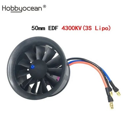 덕트부속 Hobbyocean-50mm 64mm 70mm 90mm 1112 EDF 비행기 덕트 팬 50A ESC E-flite 바이퍼 RC 제트 예비 부품, 80A ESC