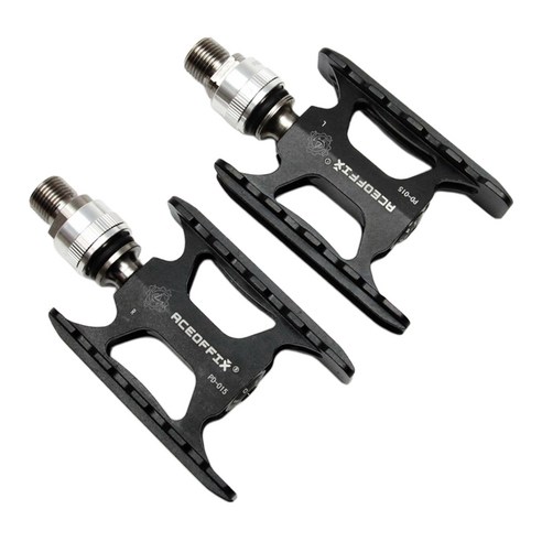 SJSHOP Brompton 접이식 자전거 사이클링을 위한 알루미늄 퀵 릴리스 자전거 페달, 80x59x22mm, 알루미늄 합금, 검은 색