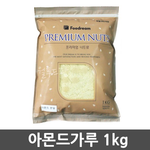 푸드림 아몬드가루 1kg 100% 아몬드분말 [원산지:상세설명에 표시], 1개