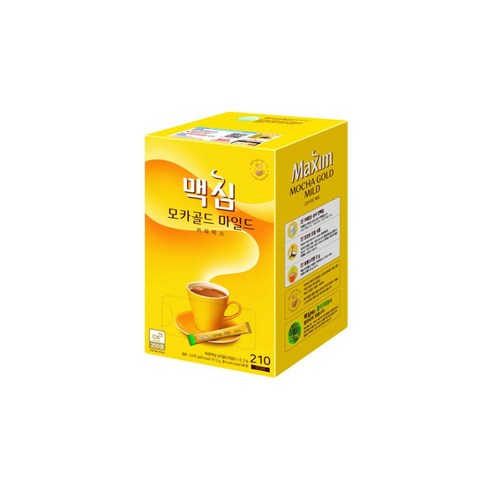 맥심 모카골드 마일드 커피 믹스, 210개입, 1박스, 12g