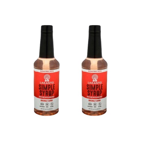 라칸토 몽크프루트 스위튼드 심플 스위트너 시럽 비건 무설탕, 2개, 488ml