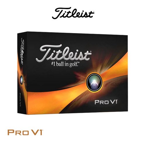 타이틀리스트 2023 Pro V1 골프볼, 화이트, 12개입, 1개