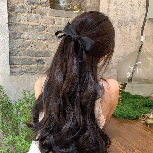 밤하늘을 수놓은 듯한 아름다움, 코코쥬 블랙 나비리본 머리핀