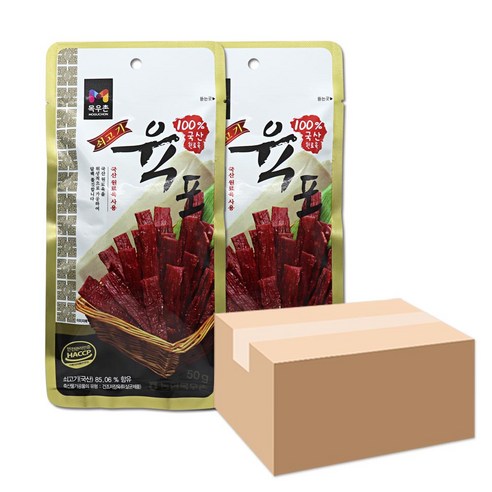 목우촌 쇠고기 육포, 50g, 8개