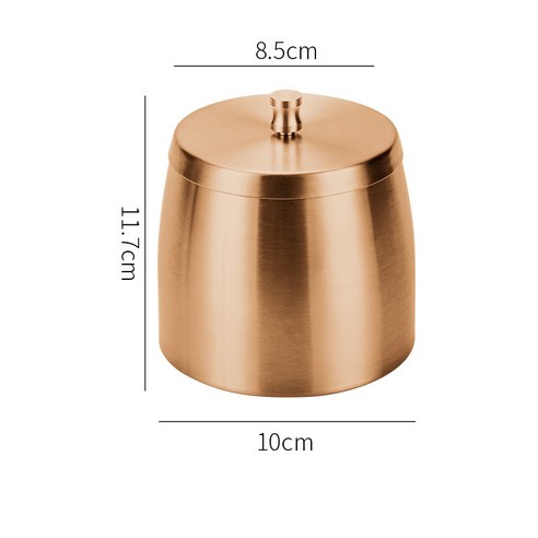 SABLE Stainless 고급형 재떨이, 1개, 로즈골드