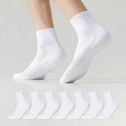 라이프모아 삼중 쿠션 중목 스포츠양말 7켤레 세트