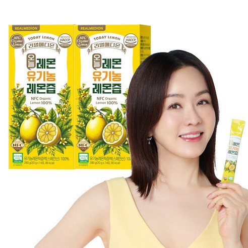 리얼메디온 오늘레몬 유기농 레몬즙: 자연의 신선함을 담은 완벽한 음료 레몬즙스틱