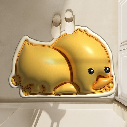 스피릿태드 3D 입체 규조토 3D 캐릭터 발매트, 오리