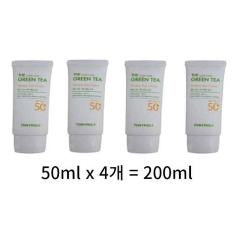 토니모리 더 촉촉 그린티 수분 선크림 SPF50+ PA+++, 50ml, 2개