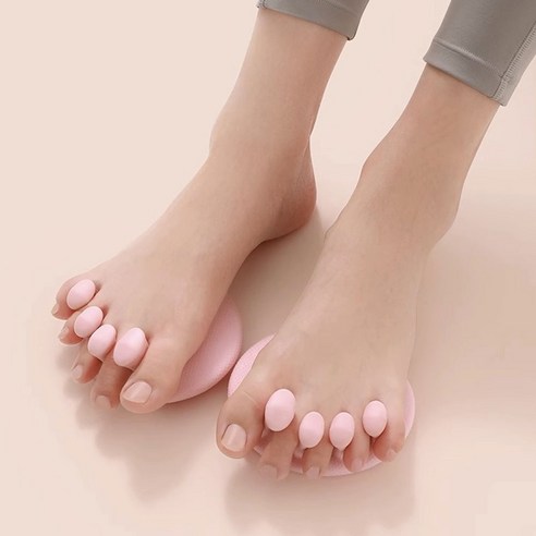 구름을보리 코어운동 자세교정 체형 밸런스 발 훈련 운동기구 (좌/우), 1세트, 핑크