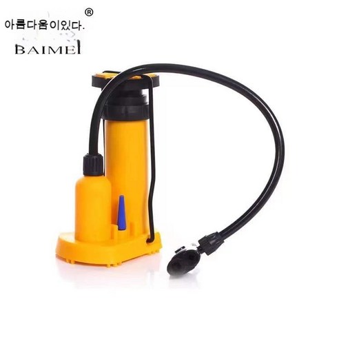 자전거 휴대용고압 팽창기 미니 휴대용 발 팽창기 펌프, 고압을 높이다(양대종우), 빨강