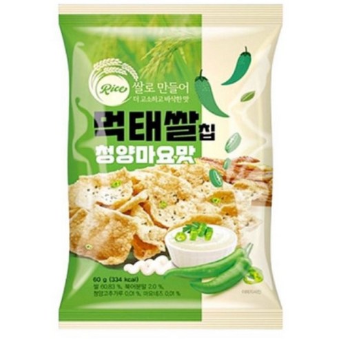 먹태쌀칩 청양마요맛 60g 1개, 6개